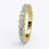 varitsa-jewellers - 3.4ct Princess Cut Channel Gold Wedding Band - 05GG25